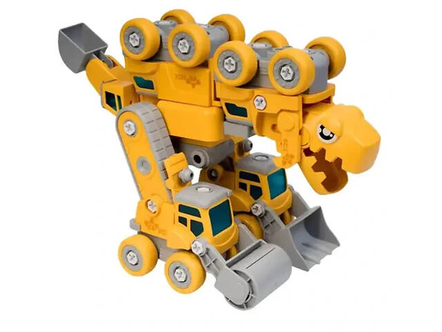 Конструктор на шурупах Динозавр-будтехніка 5в1 ECXP2002J-H - Фото 5