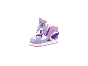 Конструктор OEM Bricks 3D Melody sneakers 21 см 766 деталей Разноцветный (W2411)