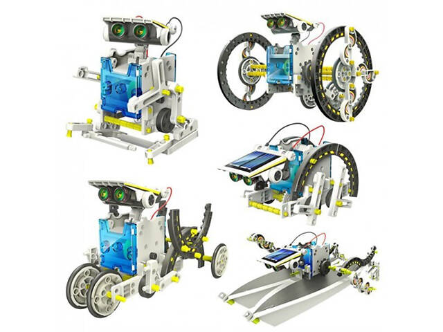 Конструктор робот на солнечных батареях Solar Robot 14 в 1 - Фото 6