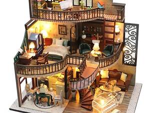 Конструктор-румбокс Diy House Дом с антиквариатом 25x17x24 см Разноцветный (2104618652)