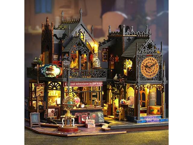 Конструктор-румбокс Diy House Замок волшебника 25x20x22 см Разноцветный (2104618650) - Фото 4