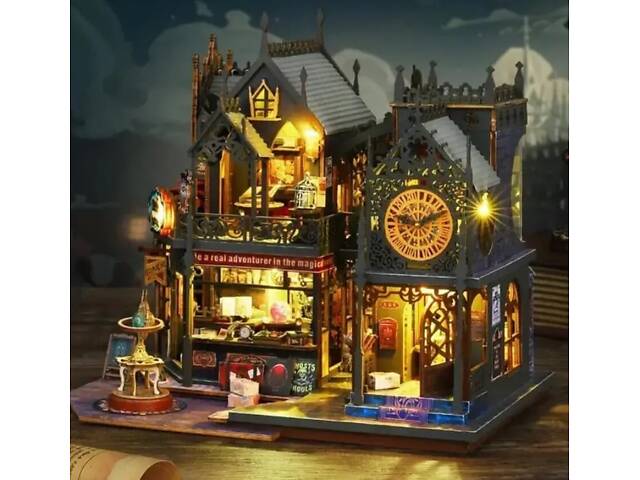 Конструктор-румбокс Diy House Замок волшебника 25x20x22 см Разноцветный (2104618650) - Фото 5