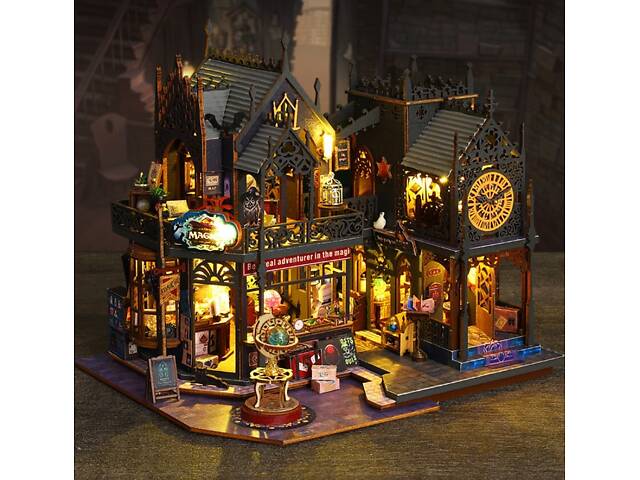 Конструктор-румбокс Diy House Замок волшебника 25x20x22 см Разноцветный (2104618650) - Фото 6