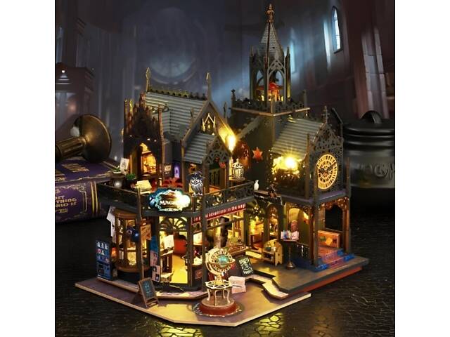 Конструктор-румбокс Diy House Замок волшебника 25x20x22 см Разноцветный (2104618650) - Фото 7