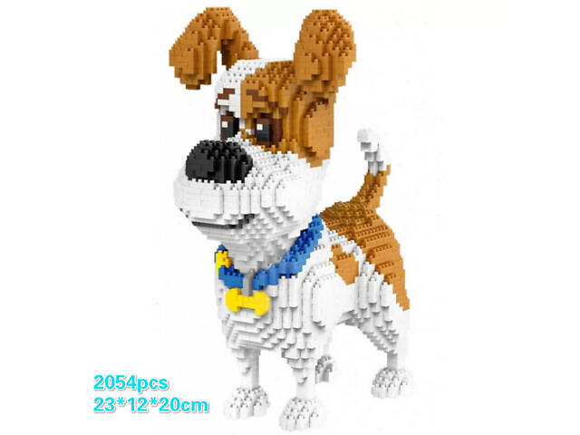 Конструктор Собака Макс RESTEQ 20х12х23 см. Конструктор з мультика Таємне життя свійських тварин - Фото 2