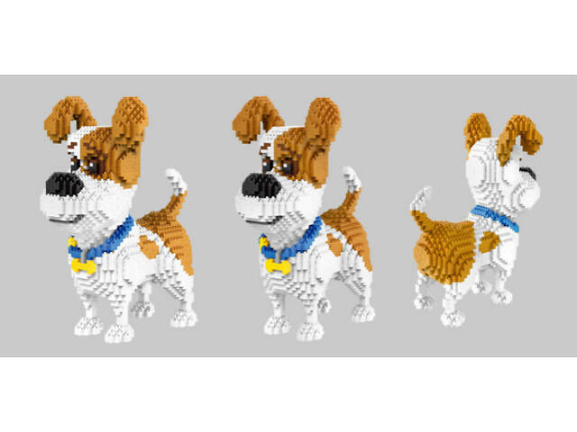 Конструктор Собака Макс RESTEQ 20х12х23 см. Конструктор з мультика Таємне життя свійських тварин - Фото 3