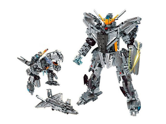 Конструктор трансформер 3 в 1 робот, динозавр, літак 884 деталі 88034A - Фото 2