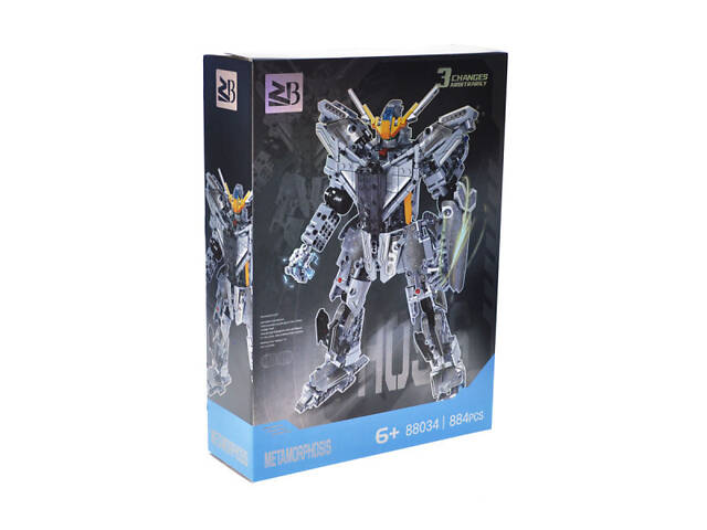 Конструктор трансформер 3 в 1 робот, динозавр, літак 884 деталі 88034A - Фото 3