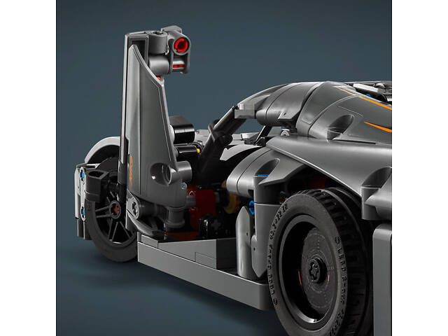 Конструктор ігровий Technic Koenigsegg Jesko Absolut Сірий гіперкар 42173 801 деталь - Фото 7