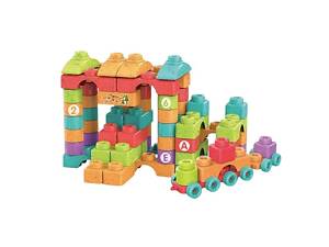 Конструктор Yufeng Big Building Blocks 79 деталей в ведре Разноцветный (164399)