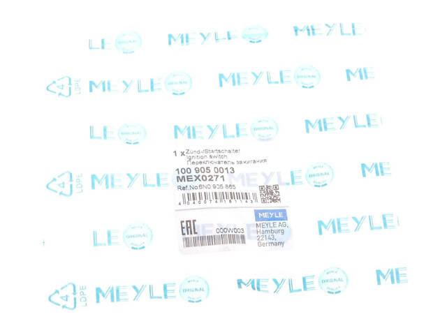 Контактна група замка запалювання MEYLE 100 905 0013 Volkswagen Golf, Jetta, Vento, Transporter, Caddy, Passat, Polo; Se - Фото 6