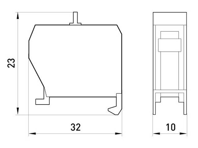Контактний блок 1NC червоний [s008005] e.cb.stand.xal.nс E.NEXT - Фото 2
