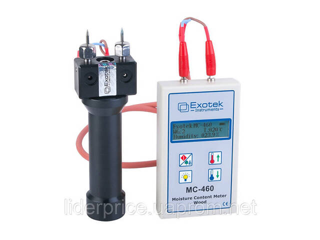 Контактный влагомер древесины EXOTEK MC-460 с выносным датчиком S-10 - Фото 1