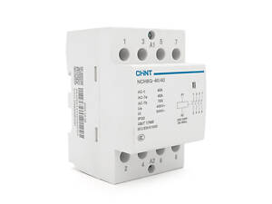 Контактор CHINT NCH8-40/40 220V,40А, 26kW, 4NO, на DIN-рейку, 85*65,5*54мм
