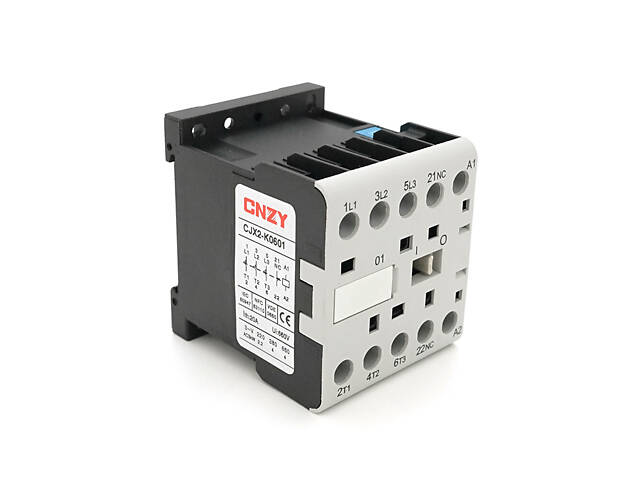 Контактор міні для змінного струму CHINT CJX2-K0601, 220V, 6А, 1NC, 46*59*58мм - Фото 1