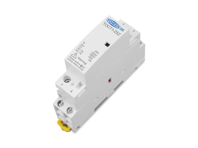 Контактор модульний 2P 25А 2NO 24V DC [TOCT1-25Z-DC-24V-2NO] TOCT1-25Z TOMZN - Фото 4