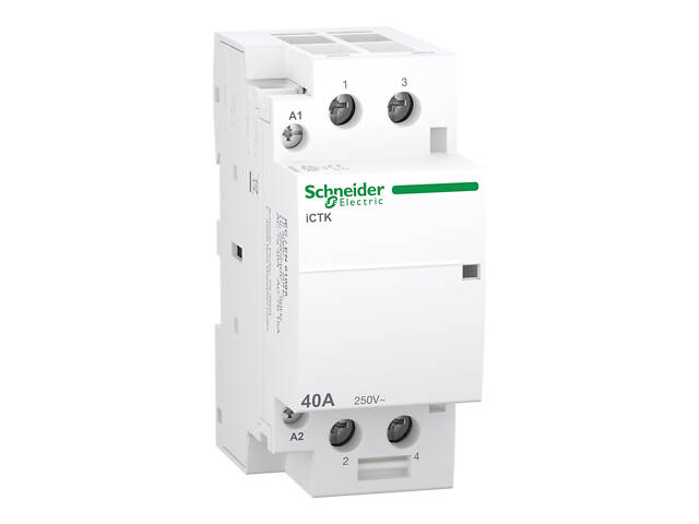 Контактор модульний 2P 40A 2NO 230V [A9C40240] Acti9 iCTK Schneider Electric - Фото 1
