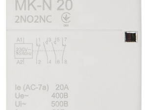 Контактор модульный 4P 20A 2NO+2NC 220V [A0040030029] MK-N АСКО
