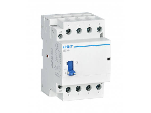 Контактор модульный с ручным управлением 4P 25A 4NO 220V [257478] NCH8-25M/40 CHINT - Фото 1