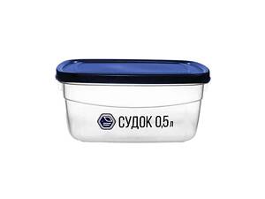 Контейнер 500мл пл. с крышкой (квадратный) арт.89с ТМ НАРОДНИЙ ПРОДУКТ