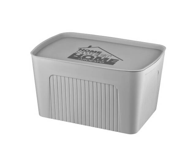 Контейнер для зберігання Ardesto З кришкою Сірий 23 л (ARHC2523G) - Фото 1