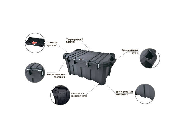 Контейнер для инструмента 45л Profi 605×383×325мм ULTRA (7402482) - Фото 6