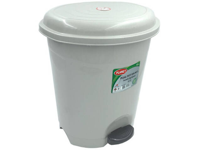 Контейнер для сміття Planet Household №3 з педаллю сірий 12 л (10341) - Фото 1