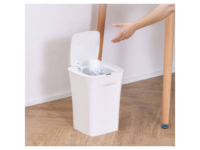 Контейнер для сміття Xiaomi Ninestars Waterproof Induction Trash White (DZT-10-11S) - Фото 5