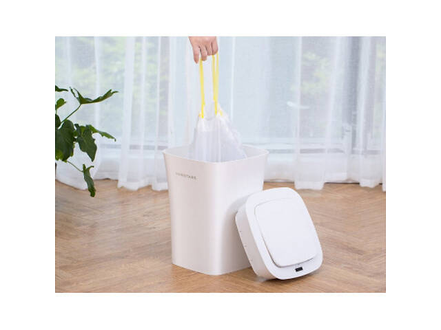 Контейнер для сміття Xiaomi Ninestars Waterproof Induction Trash White (DZT-10-11S) - Фото 7
