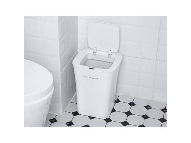 Контейнер для сміття Xiaomi Ninestars Waterproof Induction Trash White (DZT-10-11S) - Фото 8