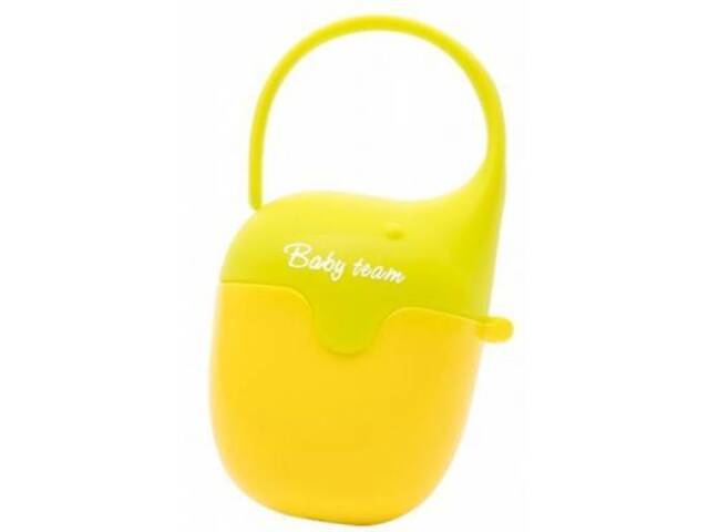Контейнер для пустышек Baby Team Салатовый с желтым (3301_желто-салатовый) - Фото 1