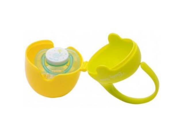 Контейнер для пустышек Baby Team Салатовый с желтым (3301_желто-салатовый) - Фото 2
