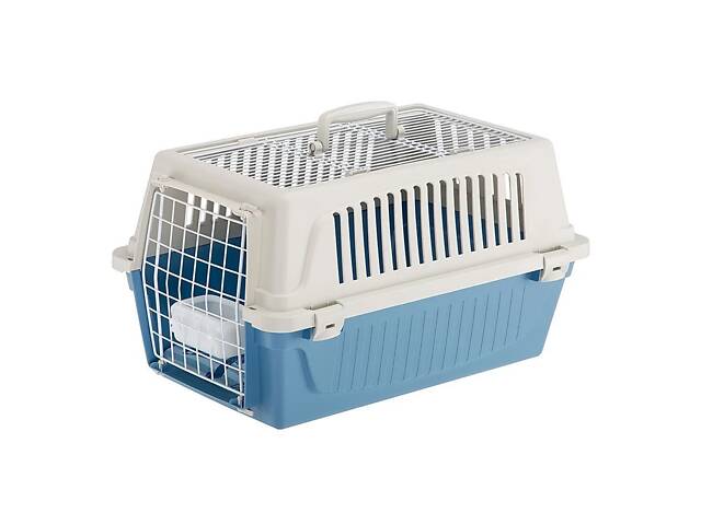 Контейнер переноска для котов и собак Ferplast Atlas Open (Ферпласт Атлас Оупен) 37 х 58 х h 32см - ATLAS 20 OPEN, Синий - Фото 1