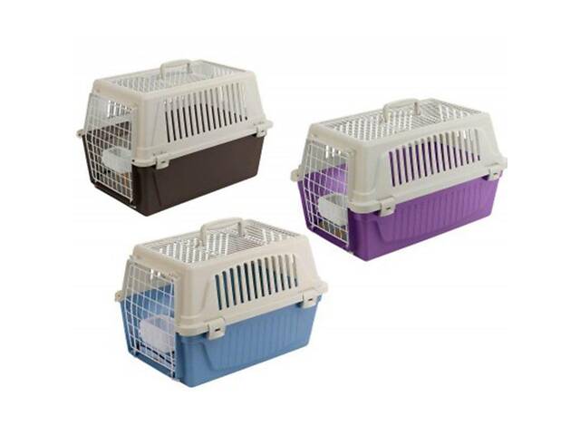 Контейнер переноска для собак і кошек Ferplast Atlas 20 Open (Ферпласт Атлас 20 Оупен) Фіолетовий - Фото 5