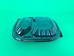 Контейнер PP T-2 (210/170/48) черный с крышкой (50 шт)