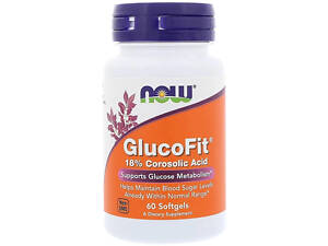 Контроль цукру (коросолова кислота) Now Foods GlucoFit 60 гел капс