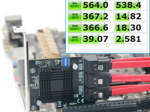 Контроллер адаптер PCI-Express SATA3.0 ASMedia 1166