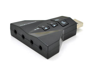 Контролер USB-звукової карти (7.1) 3D звук (Windows 7 ready), Блістер