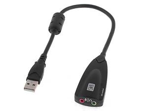 Контролер USB-звукової карти (7.1) 3D звук (Windows 7 ready), 20см кабель з феритом, Blister Q50