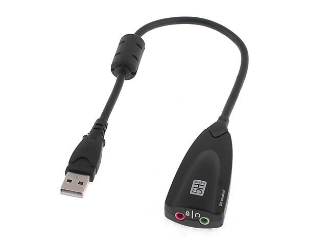 Контролер USB-звукової карти (7.1) 3D звук (Windows 7 ready), 20см кабель з феритом, Blister Q50 - Фото 1
