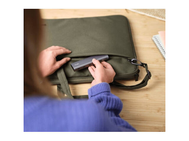 Концентратор Trust USB-C to 5xUSB-C aluminium 0.1m grey (25136_TRUST) - Фото 4