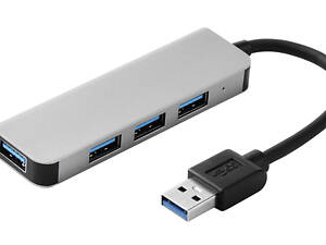 Концентратор USB-хаб RIAS BYL-2013U 4 порта USB 3.0 Silver