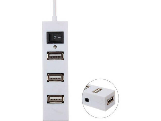 Концентратор Voltronic USB 3.0 to 4xUSB white (YT-HUB4-W) - Фото 2