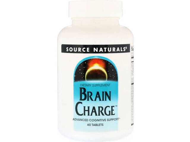 Концентрація уваги Source Naturals Brain Charge 60 таблеток - Фото 1
