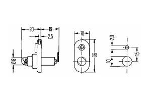 Концевик двери 6ZF004365031