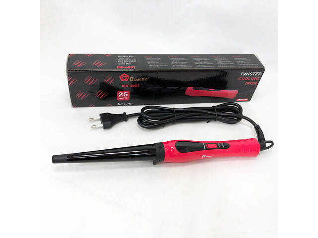 Конусна плойка для волосся DOMOTEC MS-4907, стайлер для завивки, стайлер для укладання - Фото 3