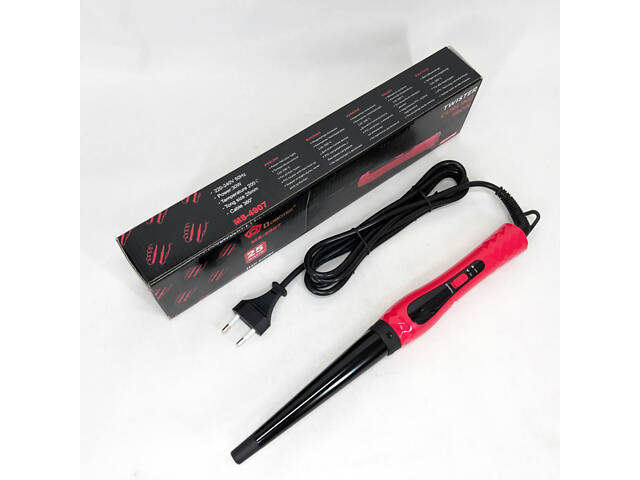 Конусна плойка для волосся DOMOTEC MS-4907, стайлер для завивки, стайлер для укладання - Фото 4