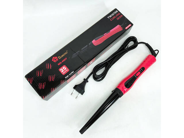 Конусна плойка для волосся DOMOTEC MS-4907, стайлер для завивки, стайлер для укладання - Фото 5