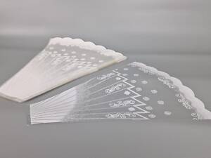 Конусні пакети для квітів з візерунком h50/ 9низ/45верх(100 шт.)візерунок 161 (3) (100 шт)