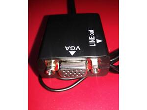 Конвертер (адаптер) видеосигнала с HDMI на VGA + аудиовыход